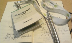 dConstruct programme and notes