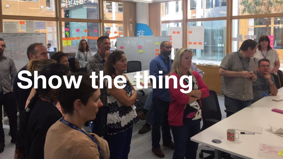 Show the thing