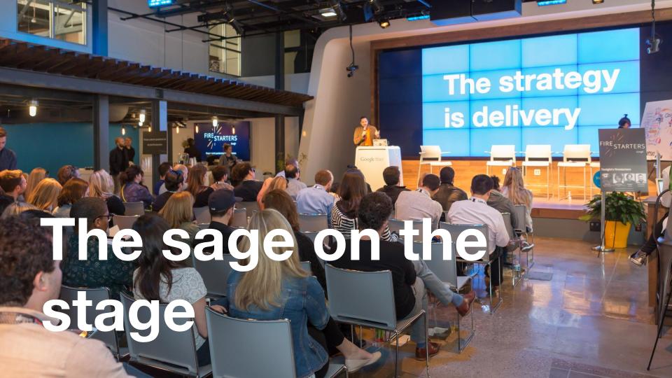 The sage on the stage