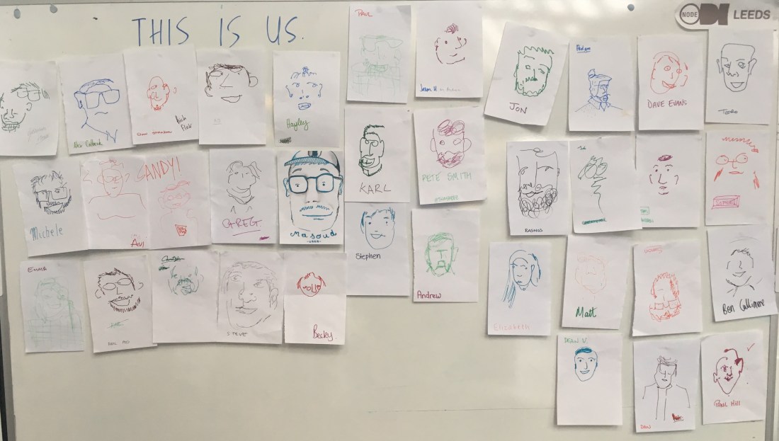 Drawings of all the designers