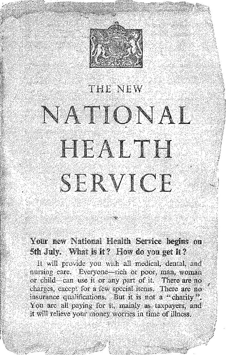 The New National Health Service leaflet page 1